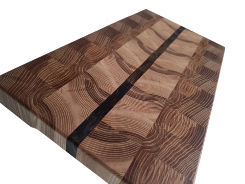 Deska sztorcowa 43x24 JESION ORZECH 4 cm