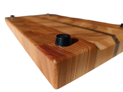 Deska sztorcowa 43x24 JESION ORZECH 4 cm
