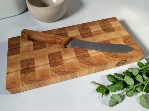 Deska sztorcowa jesionowa 36×16,5×4,7 cm - mała podkładka na blat
