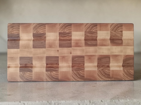 Deska sztorcowa jesionowa 36×16,5×4,7 cm - mała podkładka na blat