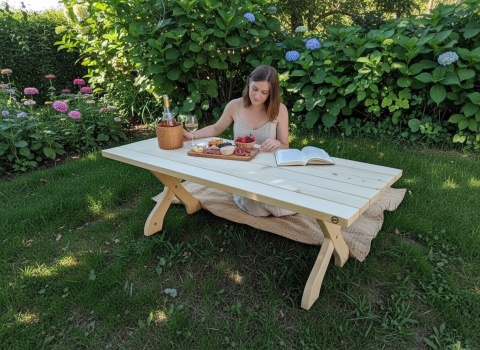 Stół ogrodowy Rustic 180x80 cm 6 os.
